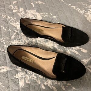 Louise et Cie Black Suede Loafer Flats